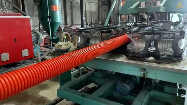 Corrugated Pipe Pipe Making Machine Video