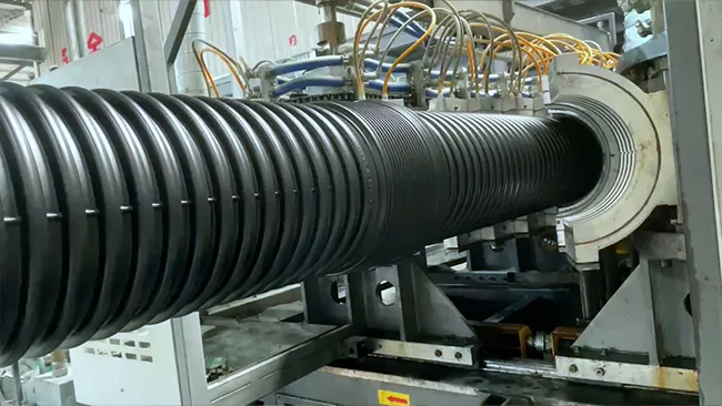 Double Wall Corrugated Pipe Extrusion Line Video