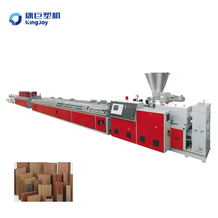 PE PP Wood Plastic Profile Extrusion Line