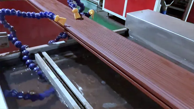WPC Outdoor Flooring Extrusion Machine Video